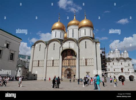 The Assumption Cathedral Or Cathedral Of The Dormition Inside The Kremlin Moscow Russia