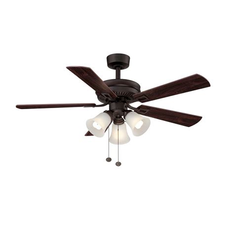 Hampton Bay Sinclair 44 In Indoor Oil Rubbed Bronze Ceiling Fan With