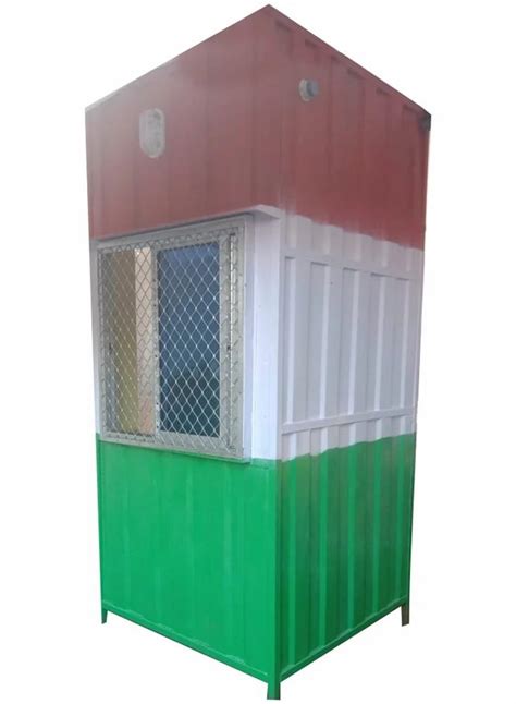 Rectangular Mild Steel Portable Security Cabin For Guard Room At Rs