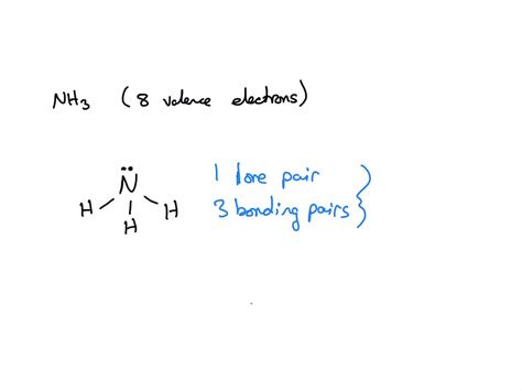 SOLVED: The electron configuration around the central atom in a ...