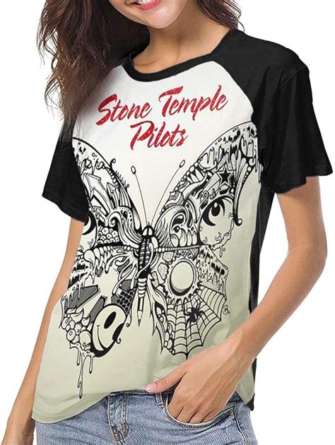 Stone Temple Perdida Camiseta De Bisbol De Moda Para Mujer Y Dama