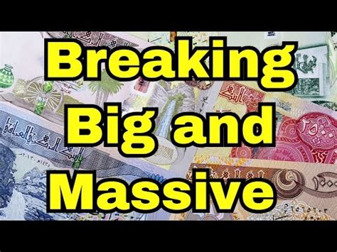 Iraqi Dinar Breaking Big News Update Dinar Iqd Iraqi Dinar New