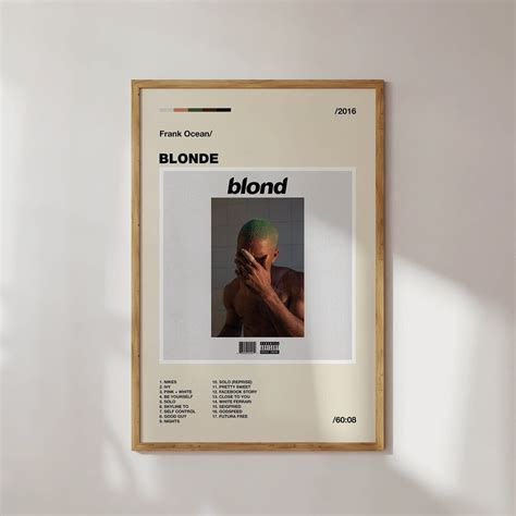 Frank Ocean Posters Blonde Album Poster Album Cover Poster Poster