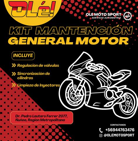 Kit Mantenci N General De Motores Ole Moto Sport