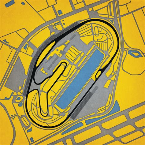 Daytona International Speedway Map Art by City Prints - The Map Shop