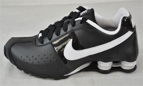 Nike Shox Classic Ii 343907 011 Black White Leather Patent Womens