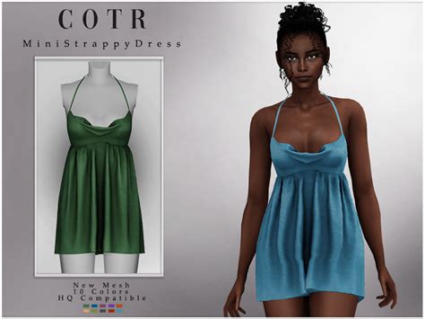 The Sims Resource Mini Strappy Dress D 222