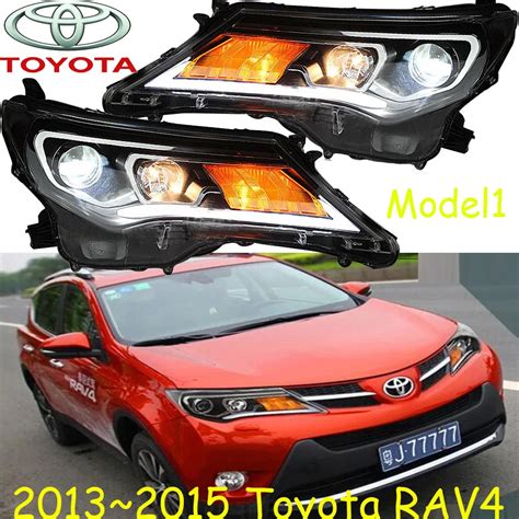 Car Styling Rav4 Headlight 2013~2015 Free Ship 2pcs Rav4 Fog Light Car Covers Chrome Rav4 Head