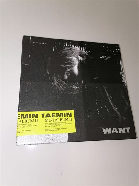 Taemin WANT Album Hobbies Toys Music Media CDs DVDs On Carousell