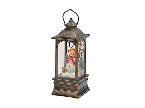 Led Lantern With Snowman Decor Ih Casadecor