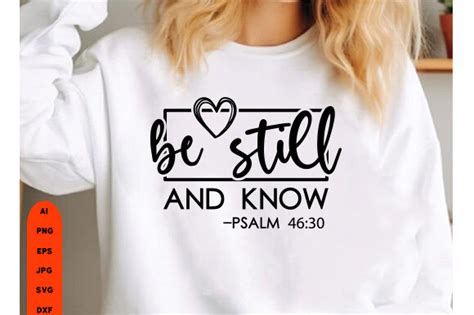 Be Still And Know Psalm SVG Graphic By RhDesign Creative Fabrica