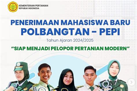 Foto Kementan Buka Penerimaan Mahasiswa Baru Polbangtan Pepi Ini