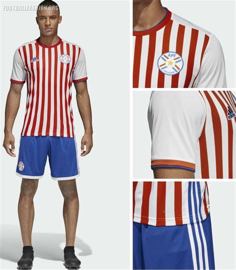 Paraguay Adidas Home Kit Football Fashion Org