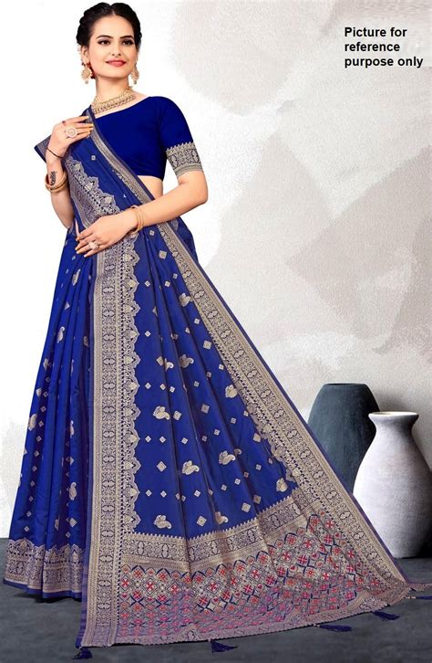 Cotton Silk Saree Ynf Navy Blue Simply Sarees Melbourne