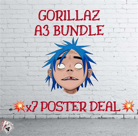 Gorillaz A3 Album Poster Bundle Etsy