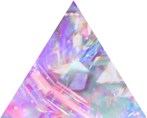 Download Triangle Decorations Aestheticsticker Aesthetic Holographic