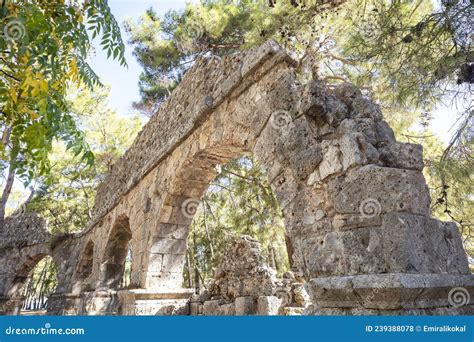 Phaselis Ancient City In Kemer Of Antalya Stock Photo Image Of