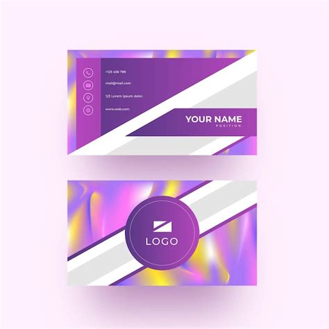 Free Vector Abstract Colorful Business Card Template