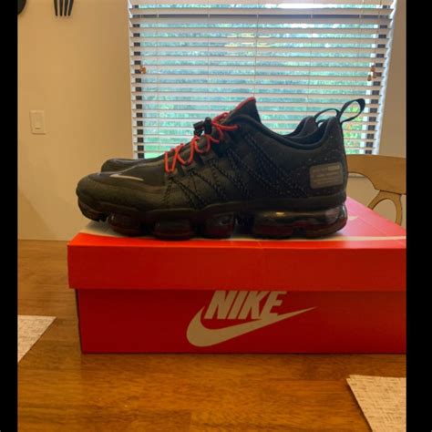 Nike Air Vapormax 2019 Run Utility Black Red Running Depop