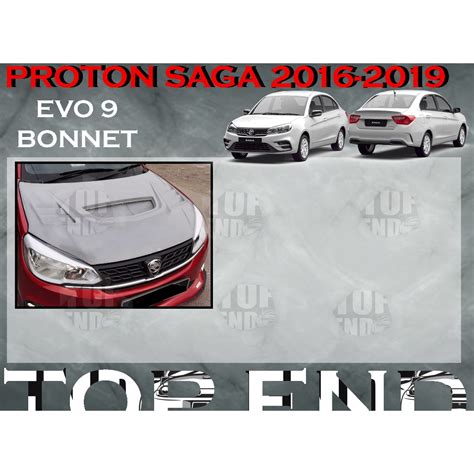 Proton Saga Above Evo Style Front Bonnet E Bonet Depan