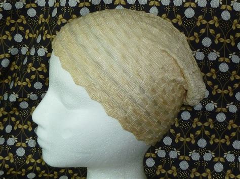 Antique Boudoir Night Cap Vintage Knit Flapper Gatsb Gem