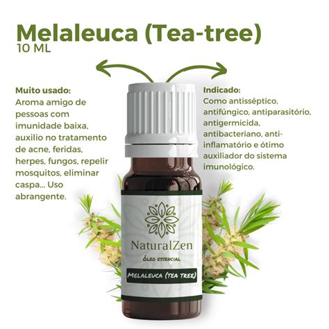 Leo Essencial Naturalzen Melaleuca Tea Tree Puro Aromaterapia