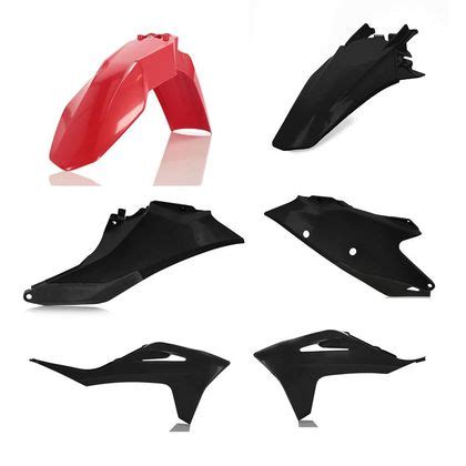 Kit Plastiques Acerbis Couleur Rouge Noir Kit Plastique Motoblouz