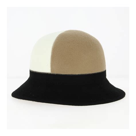 Chapeau Cloche Feutre Laine Noir Traclet Reference