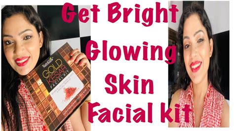 NutriGlow Gold Kesar Facial Kit For Bright Glowing Skin All Skin Types