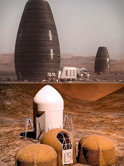 Nasa 3d Printed Mars Habitats Astronauts On Mars Could Live In These