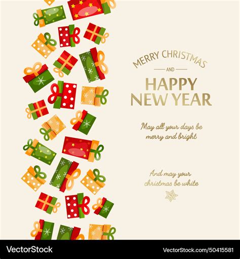 Happy new year greeting template Royalty Free Vector Image