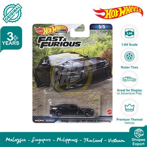 Jual Hot Wheels Fast Furious Premium Dodge Charger SRT Hellcat Widebody Shopee Indonesia