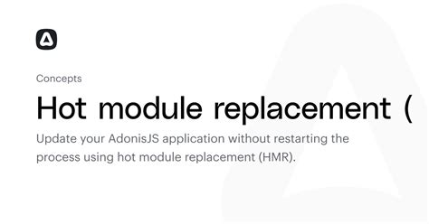 Hot Module Replacement HMR