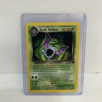 Pokemon Card 1st Edition Dark Golbat Team Rocket 7 82 Holo Rare EBay