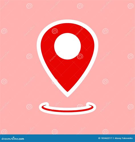 Map Pointer Geo Pin Location Icon Or Geolocation Gps On Isolated