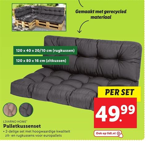 Livarno Home Palletkussenset Aanbieding Bij Lidl