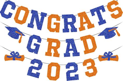 Congrats Grad 2023 Graduation Banner Congrats Grad