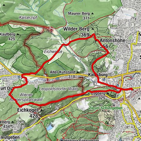 Wiener Stadtwanderweg 6 Zugberg Maurer Wald BERGFEX Wanderung