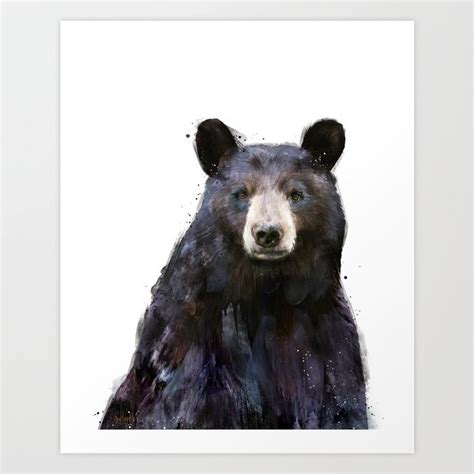 Black Bear Art Print by Amy Hamilton | Society6