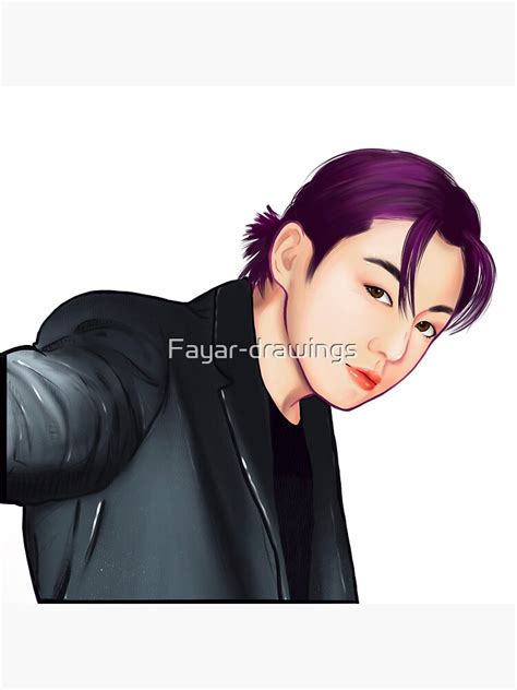 Bts Jungkook Butter Art Print By Fayar Drawings Redbubble