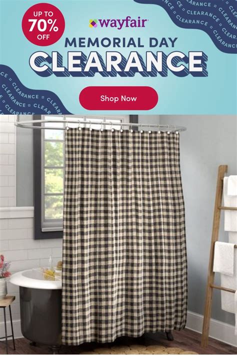 August Grove® 100 Cotton Plaid Single Shower Curtain 100 Cotton In