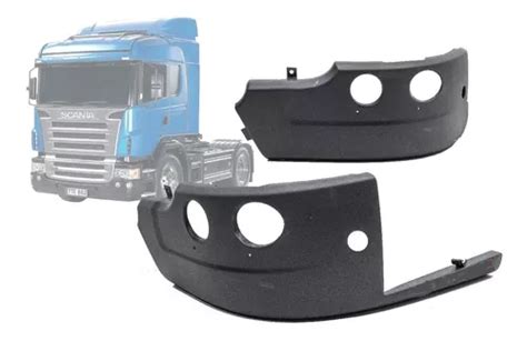 2 Moldura Capa Parachoque Lateral Para Scania S5 Pgr Parcelamento Sem