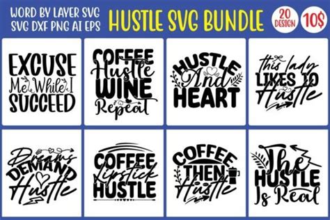 Hustle Svg Bundle Vol 2 Bundle · Creative Fabrica