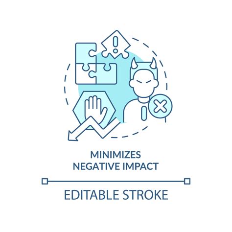 Minimizes Negative Impact Turquoise Concept Icon Stakeholder