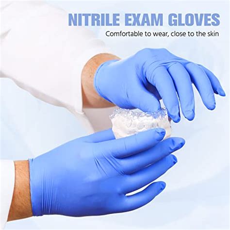 Squish Nitrile Gloves Disposable Large Powder Free Latex Free Food