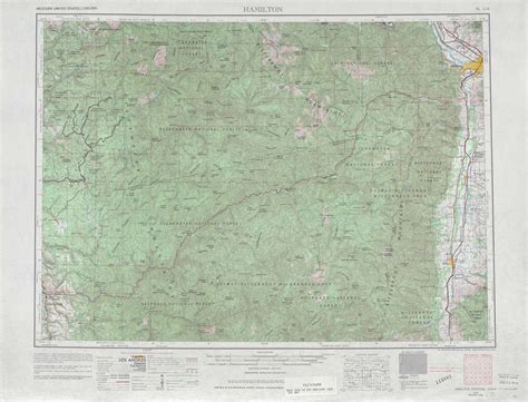 Hamilton Topographic Map Id Mt Usgs Topo 1 250 000 Scale