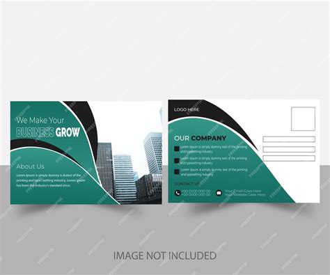 Premium Vector Corporate Business Postcard Template Design