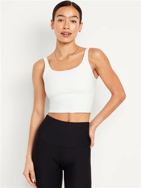 Light Support PowerSoft Longline Sports Bra For Women Old Navy