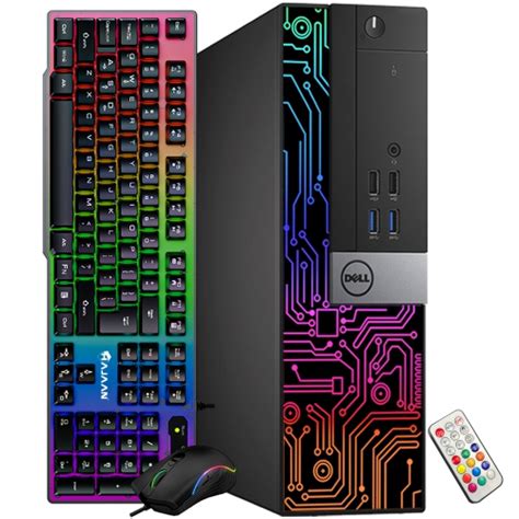 Refurbished Good Dell OptiPlex Customized RGB Lights Computer Intel