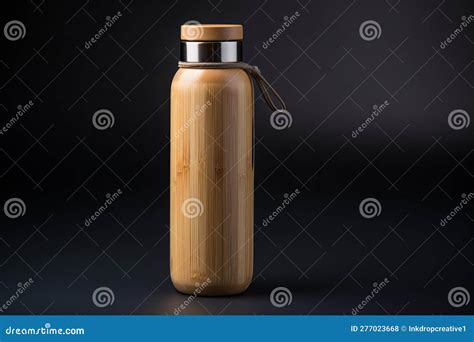 An Eco Friendly Sustainable Water Bottle Made From Bamboo Generative